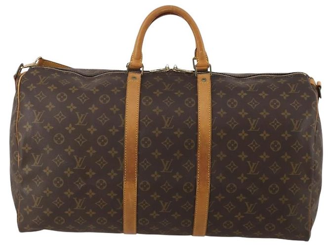 LOUIS VUITTON Monogram Keepall Bandouliere 60 Boston Bag M41412 LV - vista 13