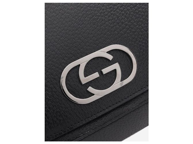 Gucci Borsa a tracolla One shoulder G intrecciata nera Nero - vista 5