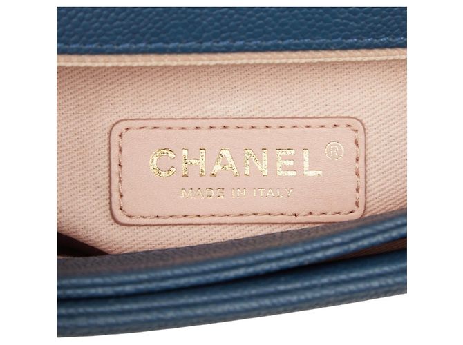 Borsa Chanel Matelassé Half Coco Blu - vista 10