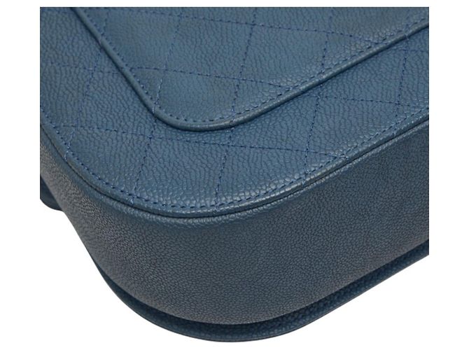 Borsa Chanel Matelassé Half Coco Blu - vista 7