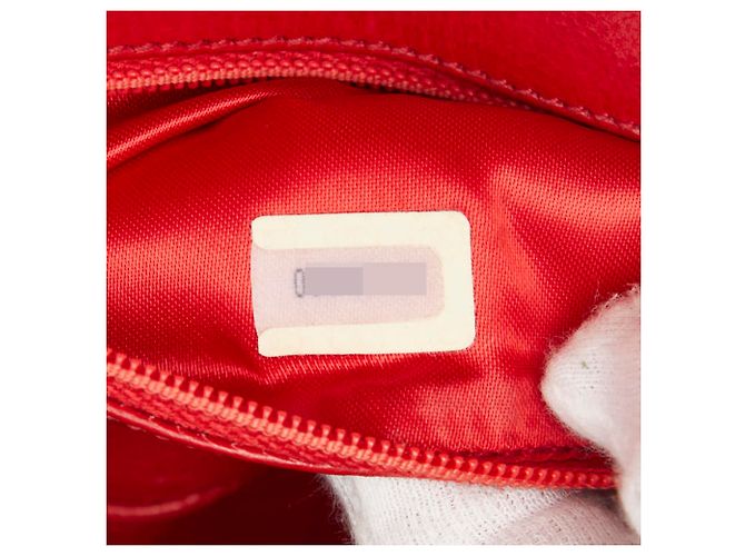Borsa a tracolla Chanel Coco Mark Chain Rosso - vista 11
