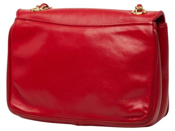 Borsa a tracolla Chanel Coco Mark Chain Rosso - vista 2