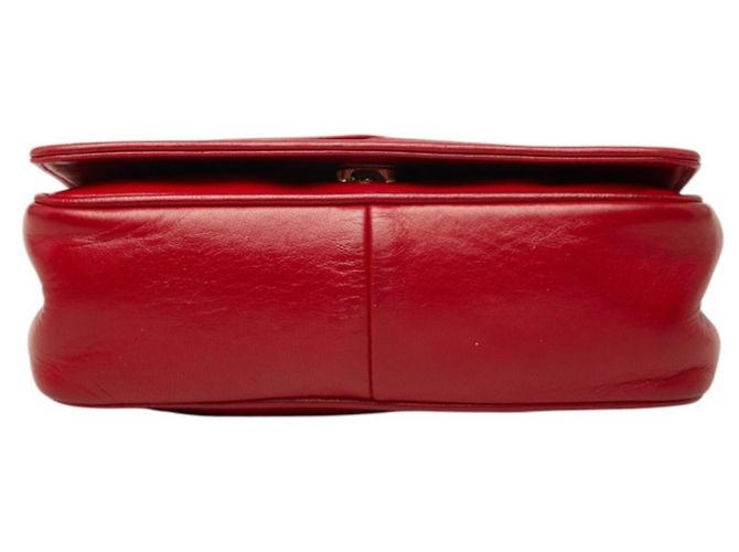 Borsa a tracolla Chanel Coco Mark Chain Rosso - vista 3