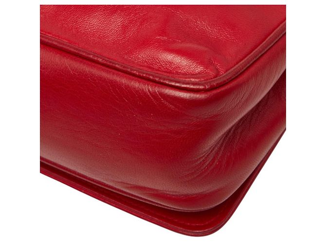 Borsa a tracolla Chanel Coco Mark Chain Rosso - vista 6