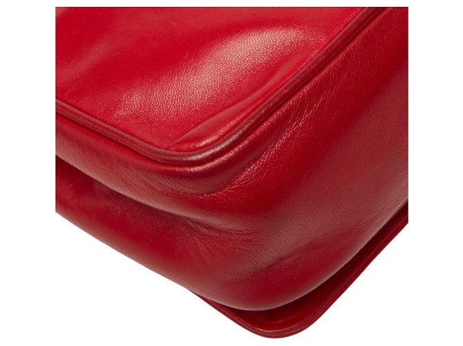 Borsa a tracolla Chanel Coco Mark Chain Rosso - vista 7