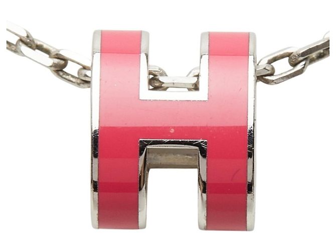 Hermès Collana con pendente Hermes Mini Pop H Rosa - vista 2