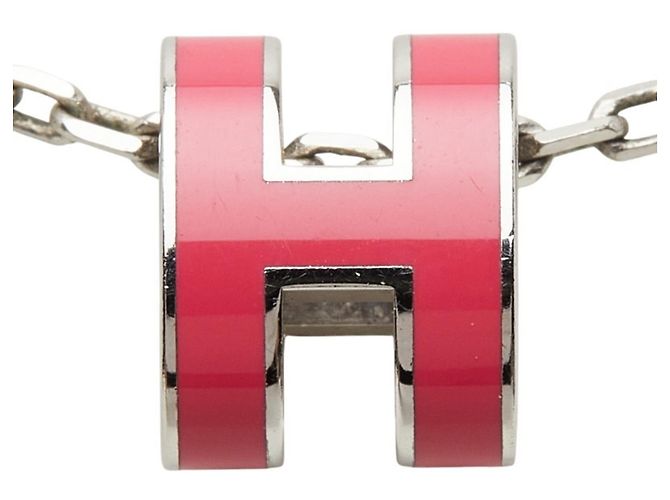 Hermès Collana con pendente Hermes Mini Pop H Rosa - vista 3