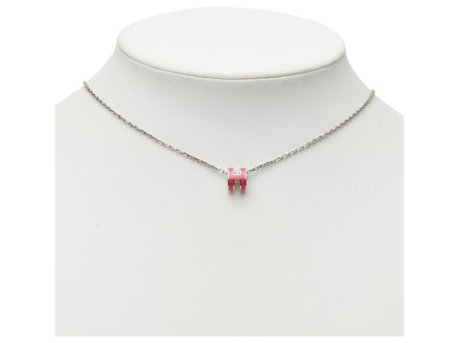 Hermès Collana con pendente Hermes Mini Pop H Rosa - vista 7