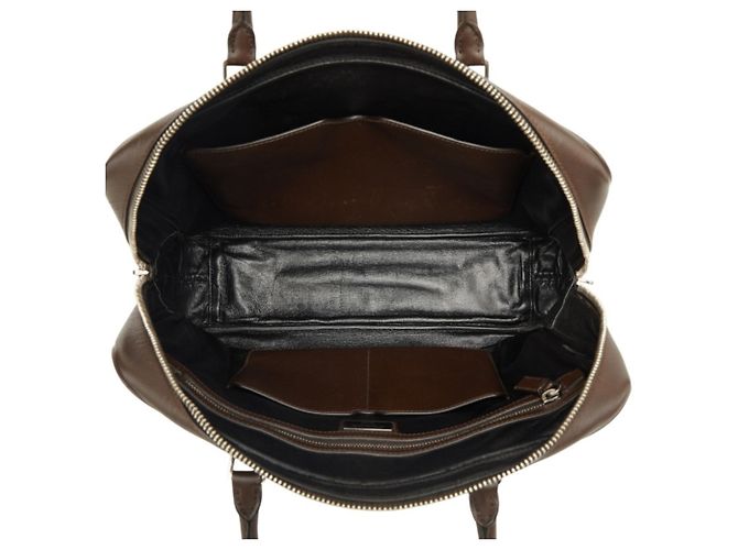 Borsetta Prada in pelle Saffiano marrone - vista 10