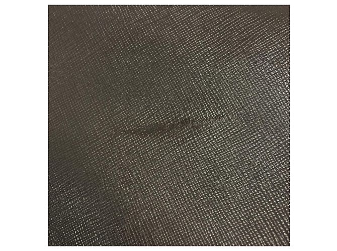 Borsetta Prada in pelle Saffiano marrone - vista 9