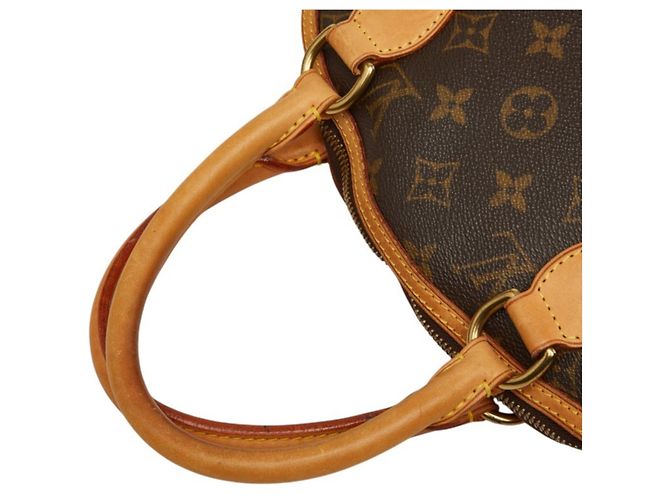 Borsa Louis Vuitton Monogram Lockit PM Marrone - vista 8