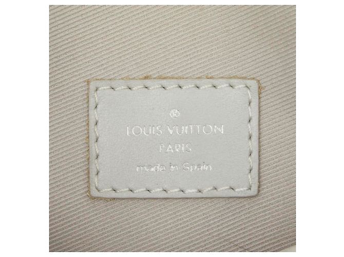 Borsa Messenger Piatta Monogram Louis Vuitton Arancione Grigio Monogramma - vista 9