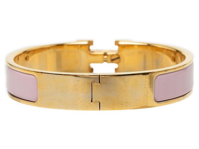 Hermès Bracciale Charm Hermes Click H PM Rosa - vista 3