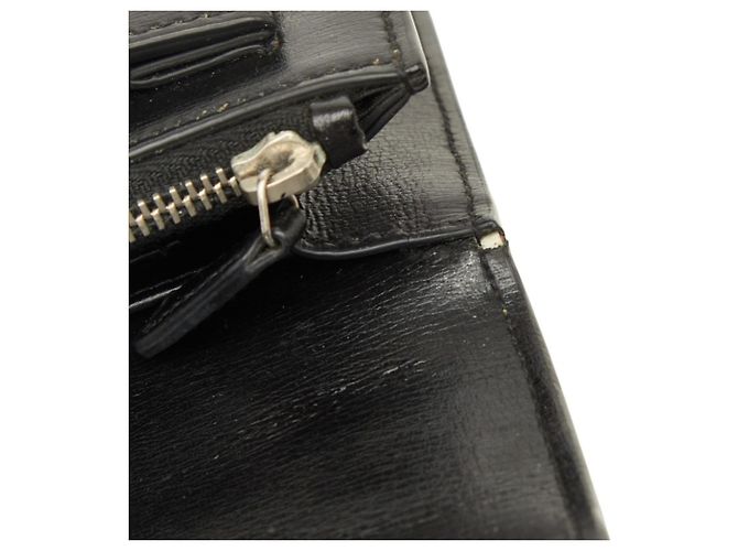 Borsa a tracolla Saint Laurent Cassandra Sunset con logo YSL e catena Nero - vista 10