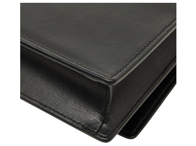 Borsa a tracolla Saint Laurent Cassandra Sunset con logo YSL e catena Nero - vista 6