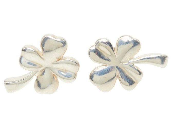 Chanel Ohrstecker mit Vierblattclover-Motiv Silber - Ansicht 2