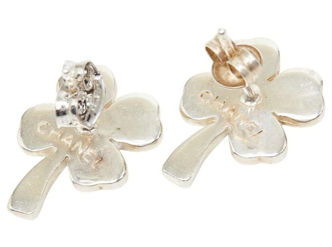 Chanel Ohrstecker mit Vierblattclover-Motiv Silber - Ansicht 3