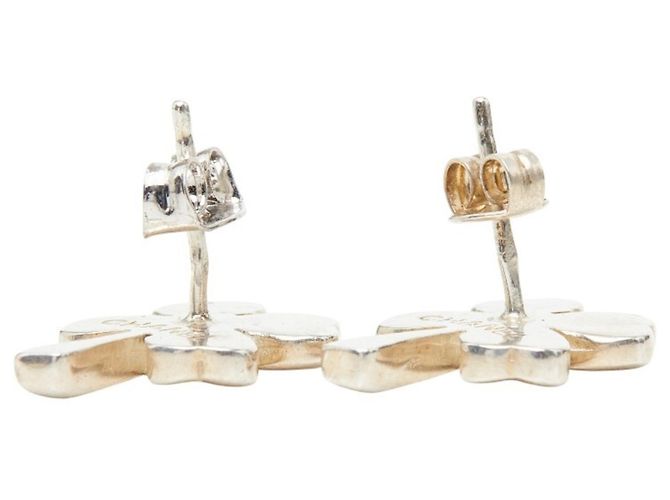 Chanel Ohrstecker mit Vierblattclover-Motiv Silber - Ansicht 4