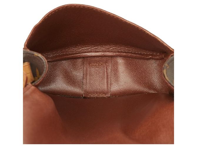 Borsa a tracolla Louis Vuitton Monogram Mini Cartouchiere Marrone Monogramma - vista 10