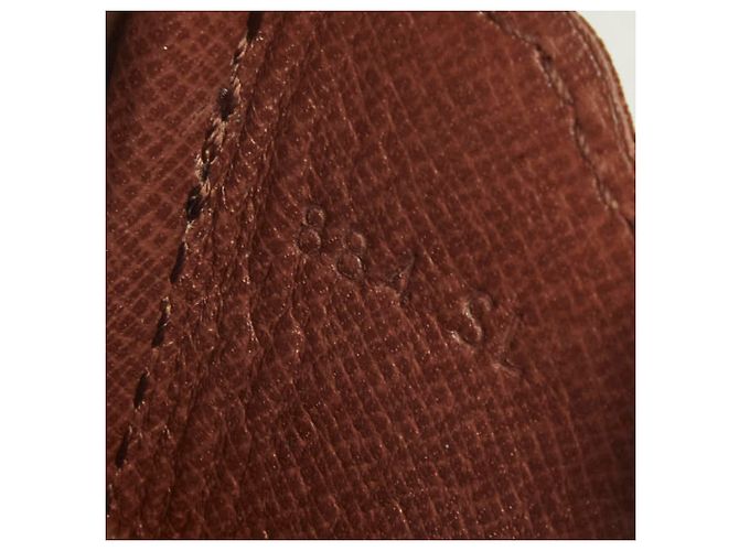 Borsa a tracolla Louis Vuitton Monogram Mini Cartouchiere Marrone Monogramma - vista 11