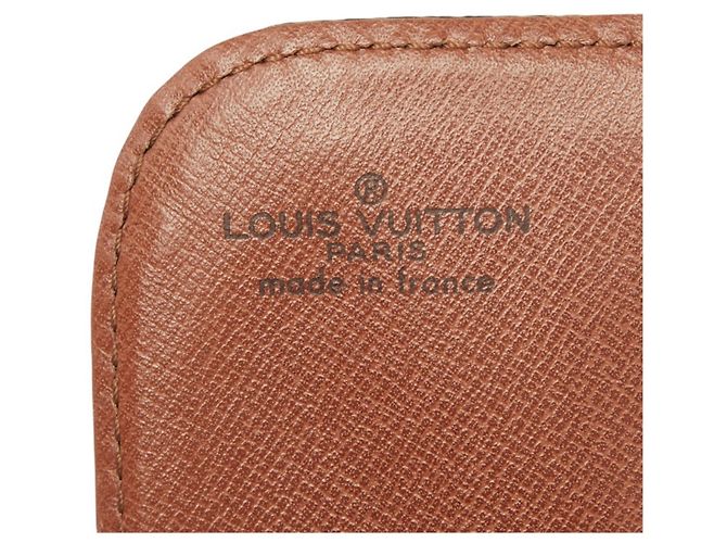 Borsa a tracolla Louis Vuitton Monogram Mini Cartouchiere Marrone Monogramma - vista 12