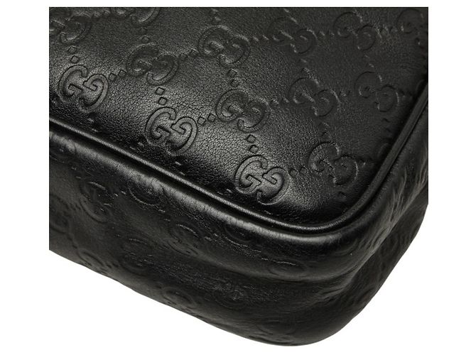 Borsa a tracolla Gucci Guccissima Nero - vista 6