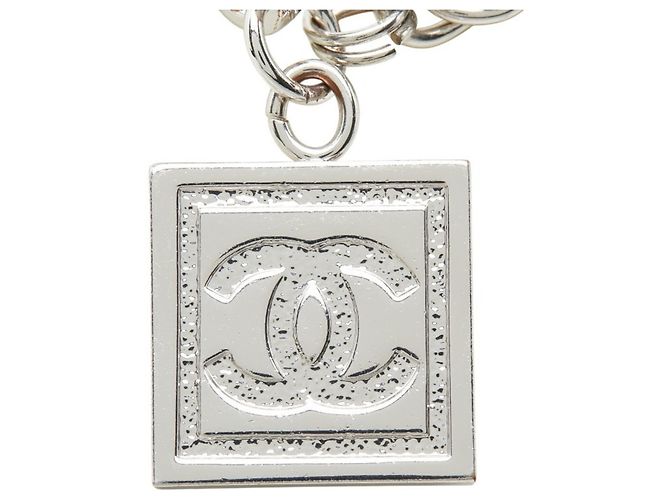 Chanel Coco Mark Rogue Chain Necklace Silvery - view 3