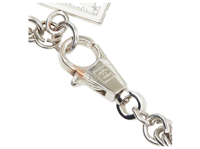 Chanel Coco Mark Rogue Chain Necklace Silvery - view 5
