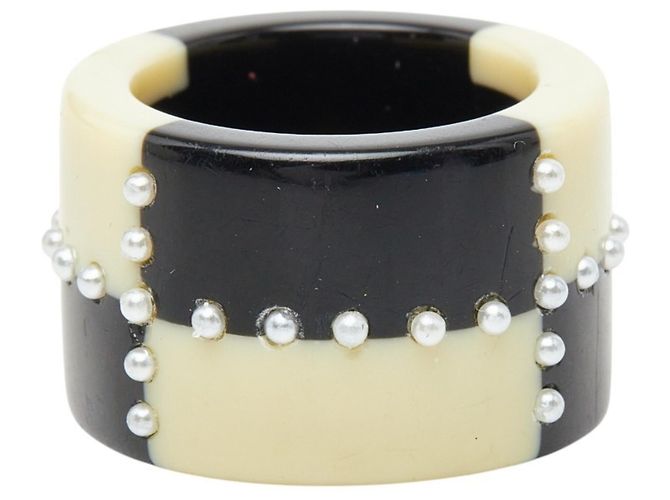 Chanel Coco Mark Ring Schwarz Roh - Ansicht 3