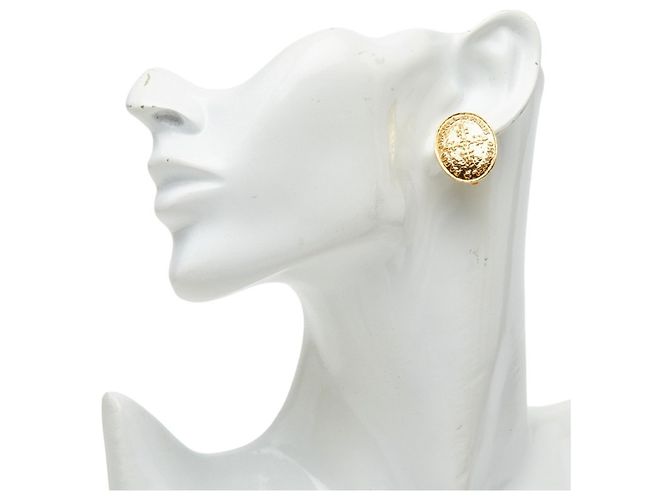 Orecchini Chanel Vintage Logo D'oro - vista 6