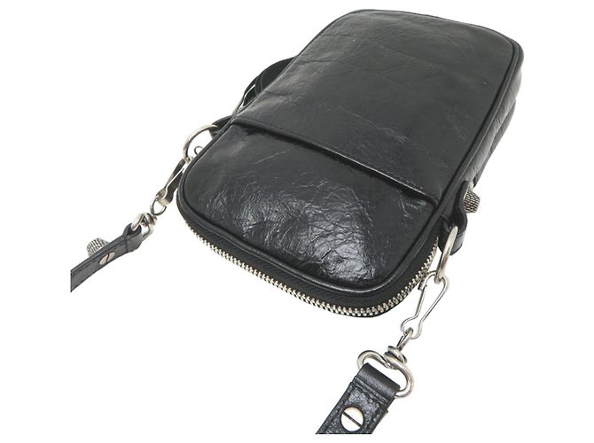Borsa a tracolla Balenciaga Cagol da donna Nero - vista 4