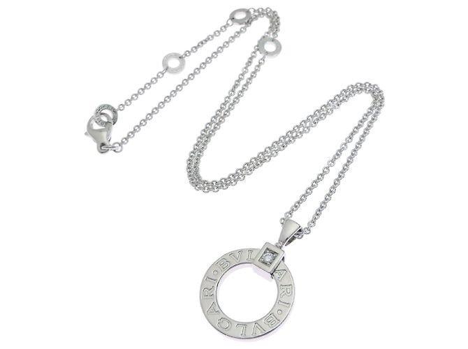 Bulgari Collana Bvlgari in diamanti e oro bianco 18K - vista 9