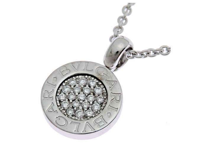 Bulgari Collana Bvlgari in oro bianco 18K e diamanti - vista 2