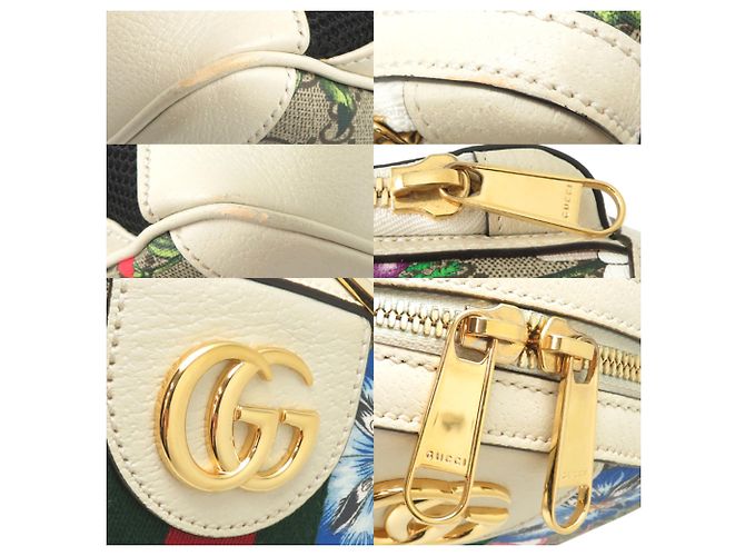 Zaino Gucci GG Flora da donna Bianco Beige - vista 10