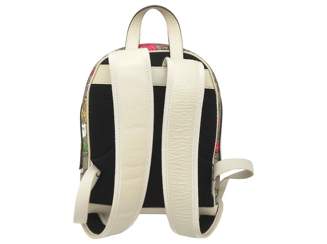 Zaino Gucci GG Flora da donna Bianco Beige - vista 2