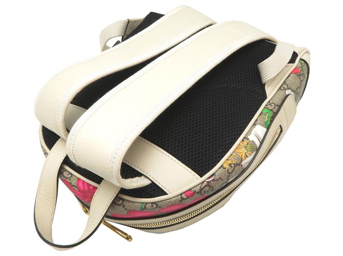 Zaino Gucci GG Flora da donna Bianco Beige - vista 4