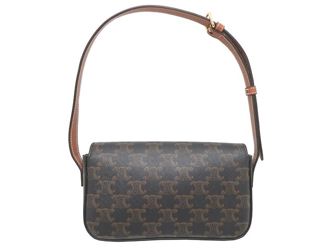 Céline Borsa a tracolla Celine Claude da donna Marrone - vista 2
