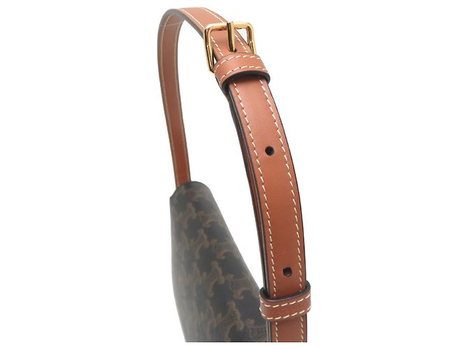 Céline Borsa a tracolla Celine Claude da donna Marrone - vista 5