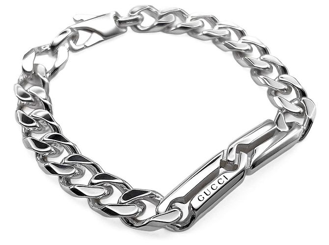 Bracciale in argento con ciondolo nodo infinito Gucci - vista 3
