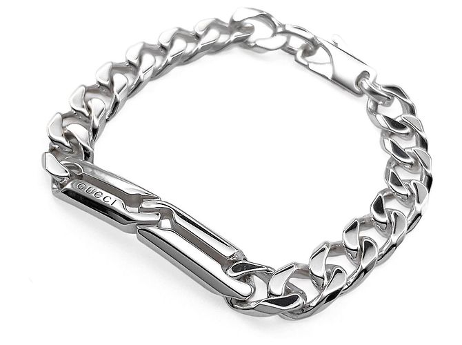 Bracciale in argento con ciondolo nodo infinito Gucci - vista 4