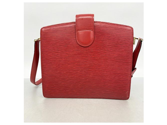 Borsa a tracolla Louis Vuitton Epi Capucines Rosso - vista 10