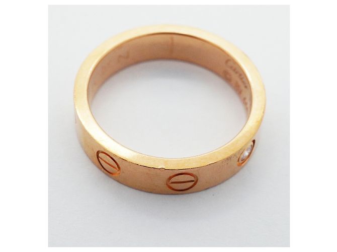Anello Mini Love Cartier in oro rosa 18K - vista 10
