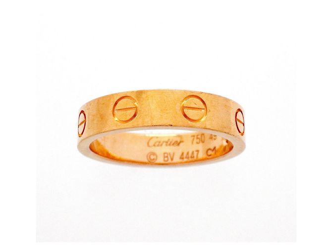 Anello Mini Love Cartier in oro rosa 18K - vista 2