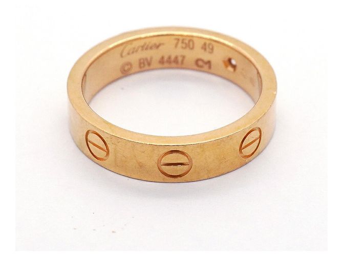 Anello Mini Love Cartier in oro rosa 18K - vista 3