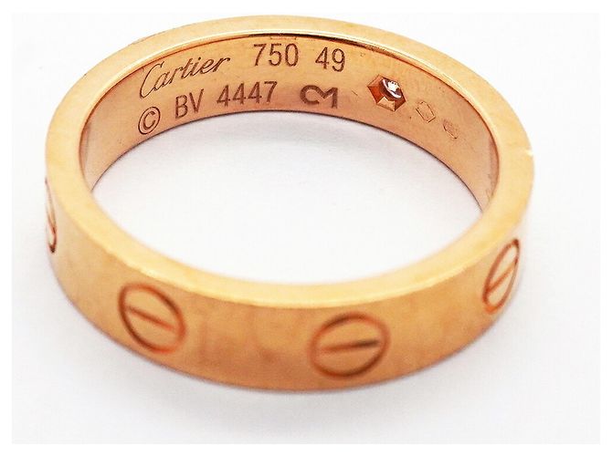 Anello Mini Love Cartier in oro rosa 18K - vista 4