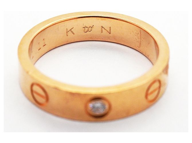 Anello Mini Love Cartier in oro rosa 18K - vista 6