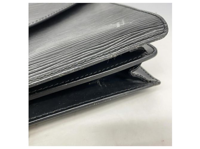 Borsa Louis Vuitton Epi Biface M52322 Noir Nero - vista 11