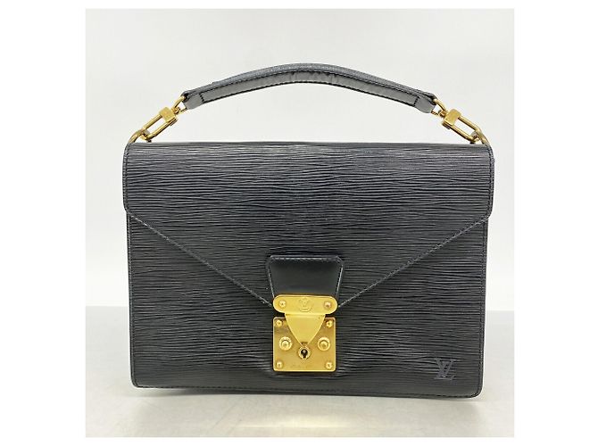 Borsa Louis Vuitton Epi Biface M52322 Noir Nero - vista 14