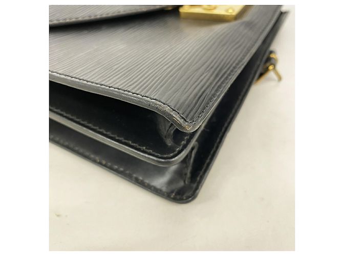 Borsa Louis Vuitton Epi Biface M52322 Noir Nero - vista 6