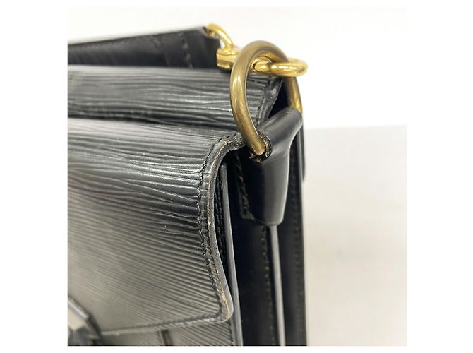Borsa Louis Vuitton Epi Biface M52322 Noir Nero - vista 8